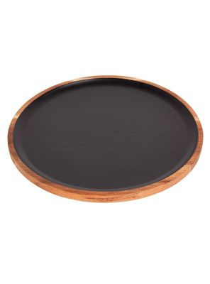 Imagen 2 del producto Plato Servir Liso Negro 35 cm