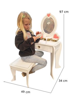 Imagen 2 del producto Tocador Blanco Love con Accesorios