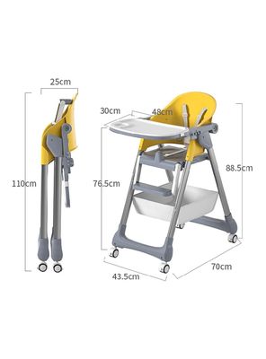 Imagen 2 del producto Silla de Comer Modena Amarillo
