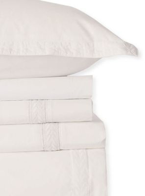 Imagen 2 del producto Sábanas Nina Herrera 1 Plaza 220 Hilos Básica Espiga Blanco