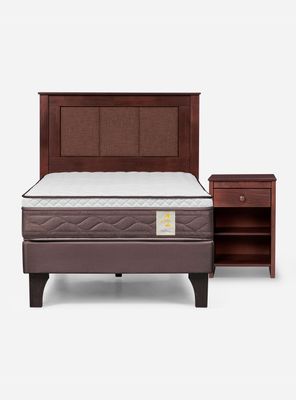 Imagen 2 del producto Cama Europea New Style 4 Plus 1 Plaza + Set Mueble Rachel