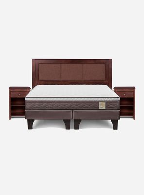 Imagen 2 del producto Cama Europea New Style 4 Plus 2 Plazas Base Dividida + Set Muebles Rachel