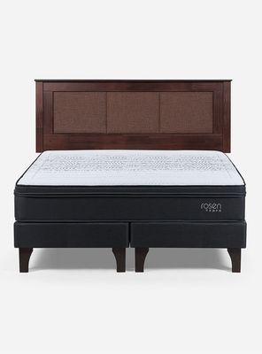 Imagen 2 del producto Cama Europea Tempo 2 Plazas + Respaldo Rachel