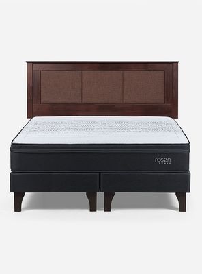 Imagen 2 del producto Cama Europea Tempo King + Respaldo Rachel Café