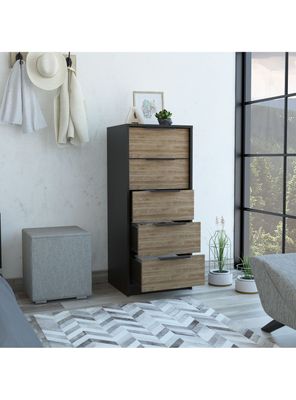 Imagen 2 del producto Cómoda Kaia 5 Cajones Negro