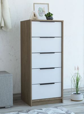 Cómoda Kaia 5 Cajones Beige