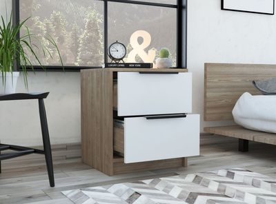 Imagen 2 del producto Velador Kaia 2 Cajones Beige