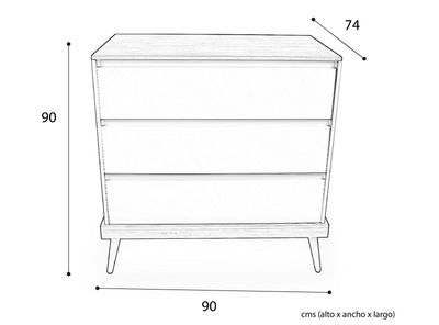 Imagen 2 del producto Cómoda Kidscool Sognare Cancao Blanca