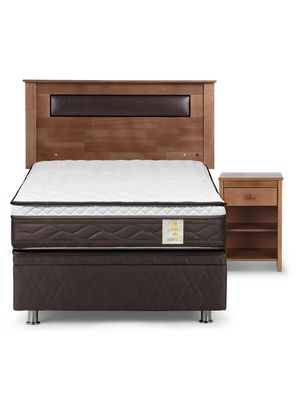 Boxet New Style 4 Plus 1.5 Plazas + Velador + Respaldo