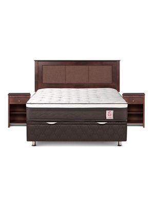 Boxet New Style 6 2 Plazas + Set Muebles Rechael Café