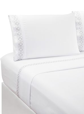 Sábanas 2 Plazas Microfibra Bordada