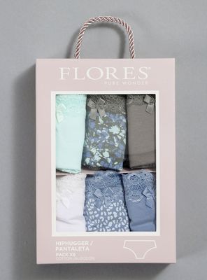 Imagen 2 del producto Pack 6 Pantaleta Algodón Print y Sólido