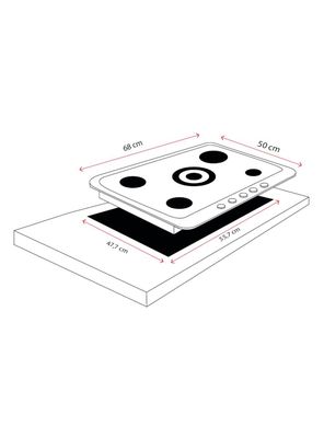 Imagen 2 del producto Encimera a Gas 5 Quemadores CEG-4700IN Security Inox