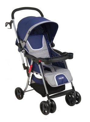 Coche Cuna & Paseo Twister Azul Bebesit