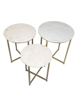 Imagen 2 del producto Set 3 Mesas Laterales Mármol