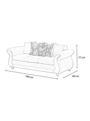 Imagen 2 del producto Sofá Troya Tela 3 Cuerpos Stylo