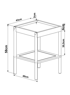 Imagen 2 del producto Mesa Lateral Oslo
