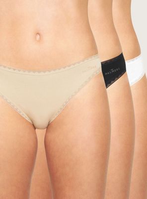 Pack 3 Bikini Material Algodón Orgánico