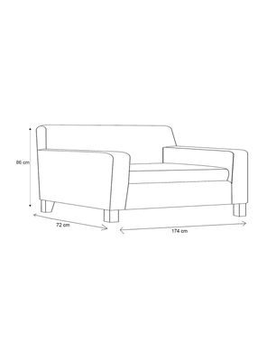 Imagen 2 del producto Sofá Eliff 3 Cuerpos Lino Sidelli