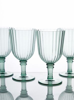 Set 4 Copas Acrílico Verde 480 ml