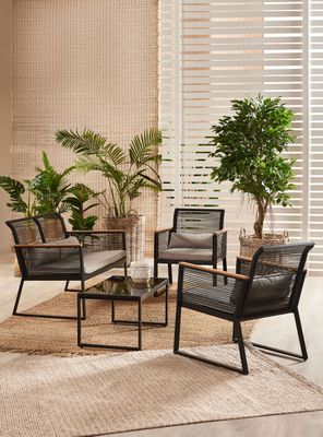 Juego de Terraza Caño Colón 2 Cuerpos + Sillones + Mesa