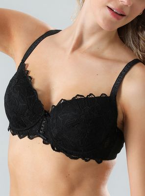 Sostén Flores de Encaje Copa Preformada 2433