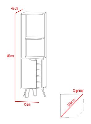 Imagen 2 del producto Bar Esquinero Audra 2 Puertas