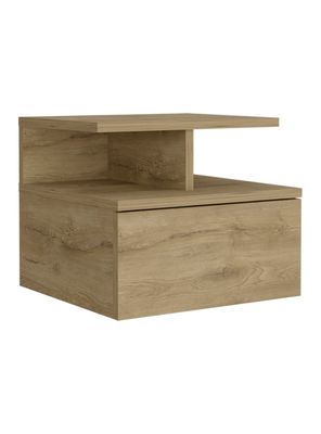 Velador Flotante Dreams 1 Cajón Macadamia