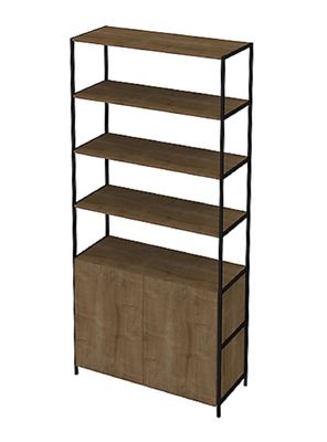 Estante Decocasa Steel Quadra 2 Puertas