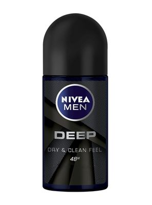 Desodorante Nivea Hombre Deep Black Wood Roll On 50 ml