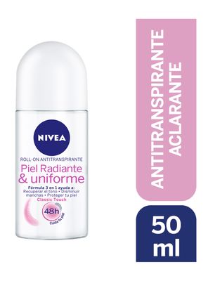 Desodorante Nivea Mujer Aclarado Natural Classic Touch Roll On 50 ml