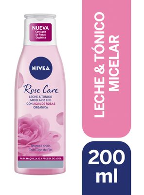 Imagen 2 del producto Leche Nivea & Tónico Micelar Rose Care 2 en 1 200 ml