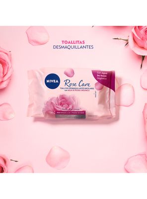 Imagen 2 del producto Toallitas Nivea Desmaquillantes Micelares Rose Care 25 Unidades