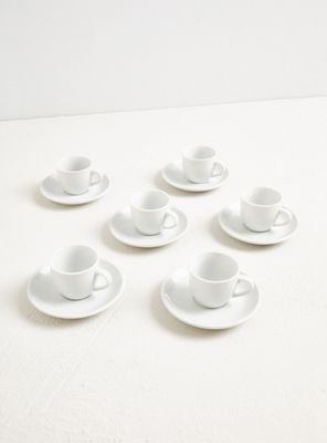 Set 6 Tazas de Café y Platillos