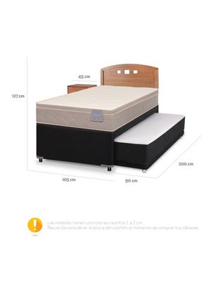 Imagen 2 del producto Diván Rilassati 1.5 Plazas + Set Gales