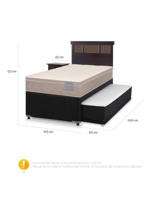 Imagen 2 del producto Diván Rilassati 1.5 Plazas + Set Dublín Chocolate