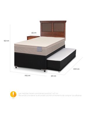 Imagen 2 del producto Diván Rilassati 1.5 Plazas + Set Torino Caramelo