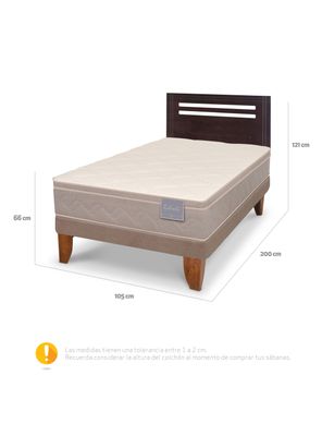 Imagen 2 del producto Cama Europea Rilassati 1.5 Plazas + Respaldo Múnich