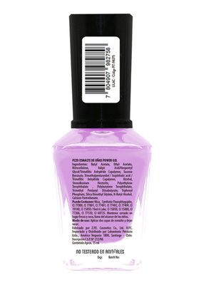 Imagen 2 del producto Esmalte de Uñas Power Nails Full Color + Calcio Gel Lilac 15 ml