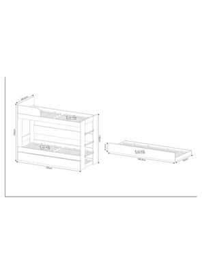 Imagen 2 del producto Camarote Triple + Nido CM 1 Plaza