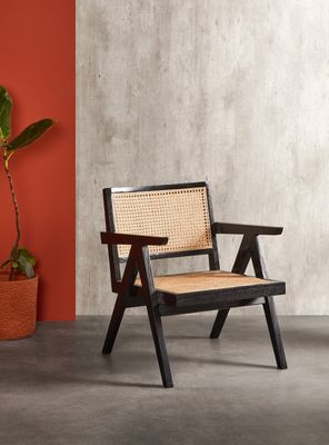 Sitial Mara Negro Enjuncado Alaniz Home