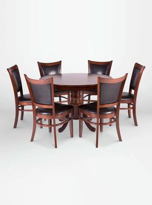 Imagen 1 del producto Juego de Comedor Calabria + 6 Sillas Chocolate CIC