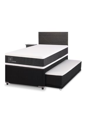 Diván Ortopedic Black 1.5 Plazas + Set Muebles Villarrica