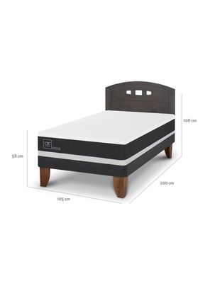 Imagen 2 del producto Cama Europea Ortopedic 1.5 Plazas + Respaldo Gales