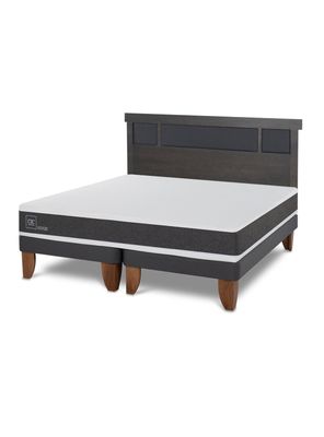 Cama Europea Ortopedic King + Respaldo Dublín
