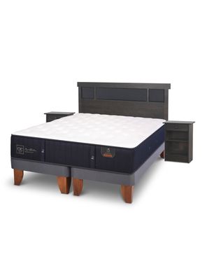 Cama Europea Premium King + Set de Muebles Dublín