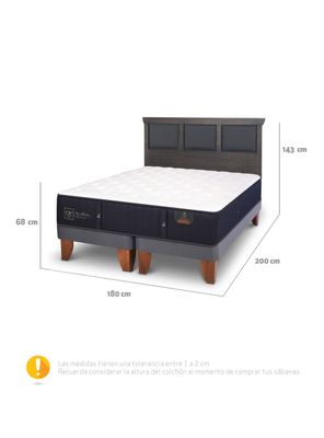 Imagen 2 del producto Cama Europea Premium King + Respaldo Torino
