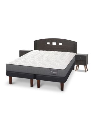 Cama Europea Anatomic 2 Plazas Base Dividida + Set de Muebles Gales