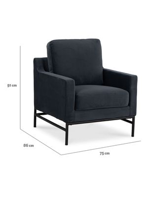 Imagen 2 del producto Poltrona Cilla Gris Oscuro