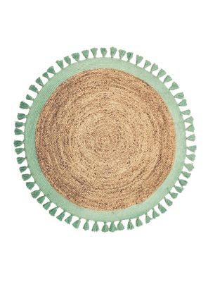 Alfombra Malibu Yute 150 cm Aqua